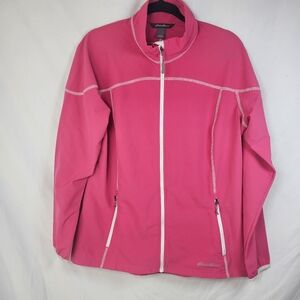 Eddie Bauer Athletic Jacket Full Zip Stretchy Womens Perfect!‎ Large